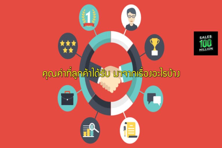 คุณค่าที่ลูกค้าได้รับ มาจากเรื่องอะไรบ้าง