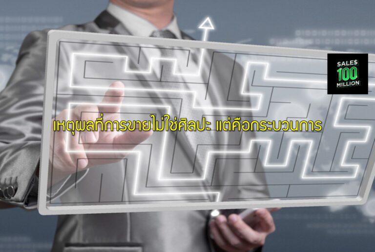 เหตุผลที่การขายไม่ใช่ศิลปะ แต่คือกระบวนการ