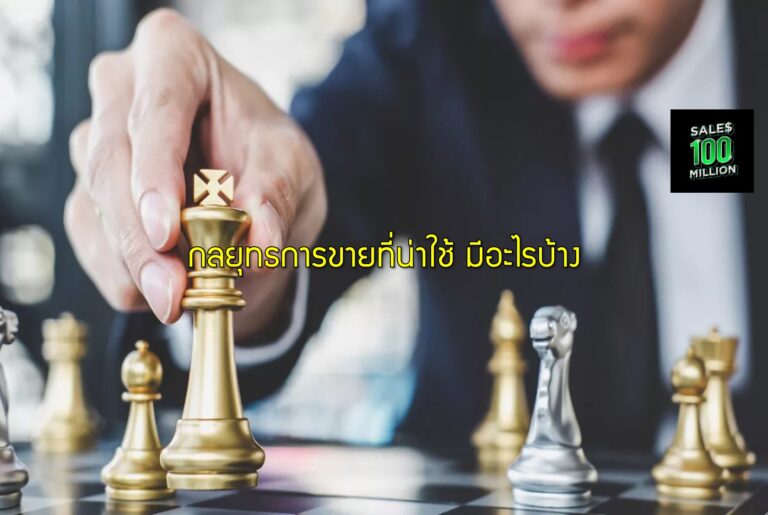 กลยุทธการขายที่น่าใช้ มีอะไรบ้าง