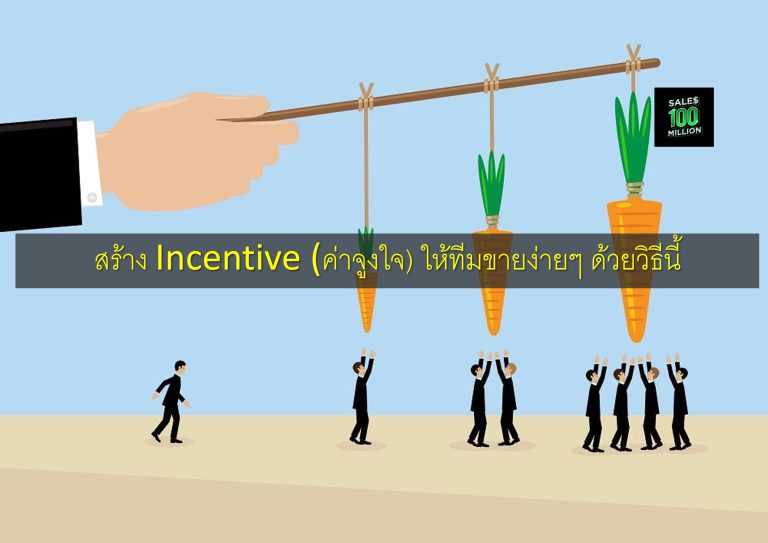สร้าง Incentive (ค่าจูงใจ) ให้ทีมขายง่ายๆ ด้วยวิธีนี้
