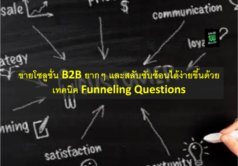 ขายโซลูชั่น B2B ยากๆ และสลับซับซ้อนได้ง่ายขึ้นด้วยเทคนิค Funneling Questions