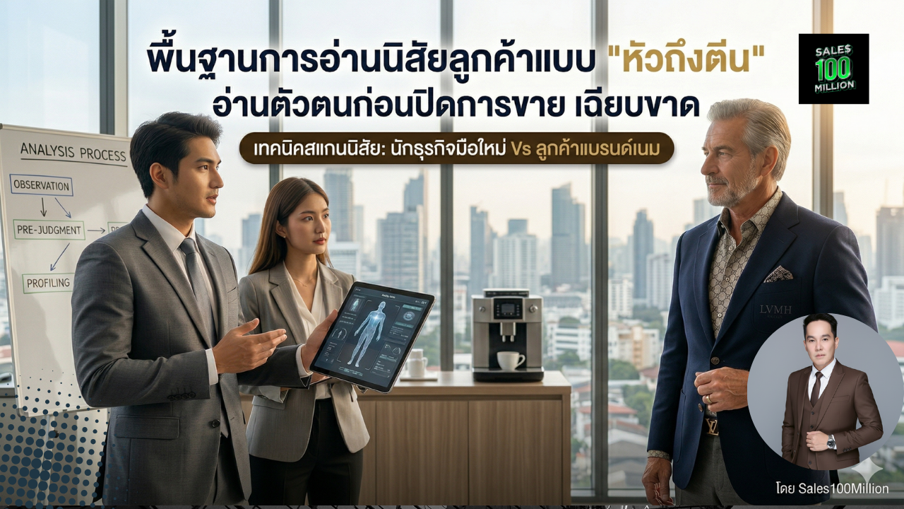 พื้นฐานการอ่านนิสัยลูกค้าแบบ “หัวถึงตีน” อ่านตัวตนก่อนปิดการขาย เฉียบขาด