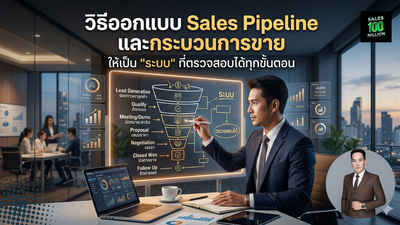 วิธีออกแบบ Sales Pipeline และกระบวนการขายให้เป็น “ระบบ” ที่ตรวจสอบได้ทุกขั้นตอน