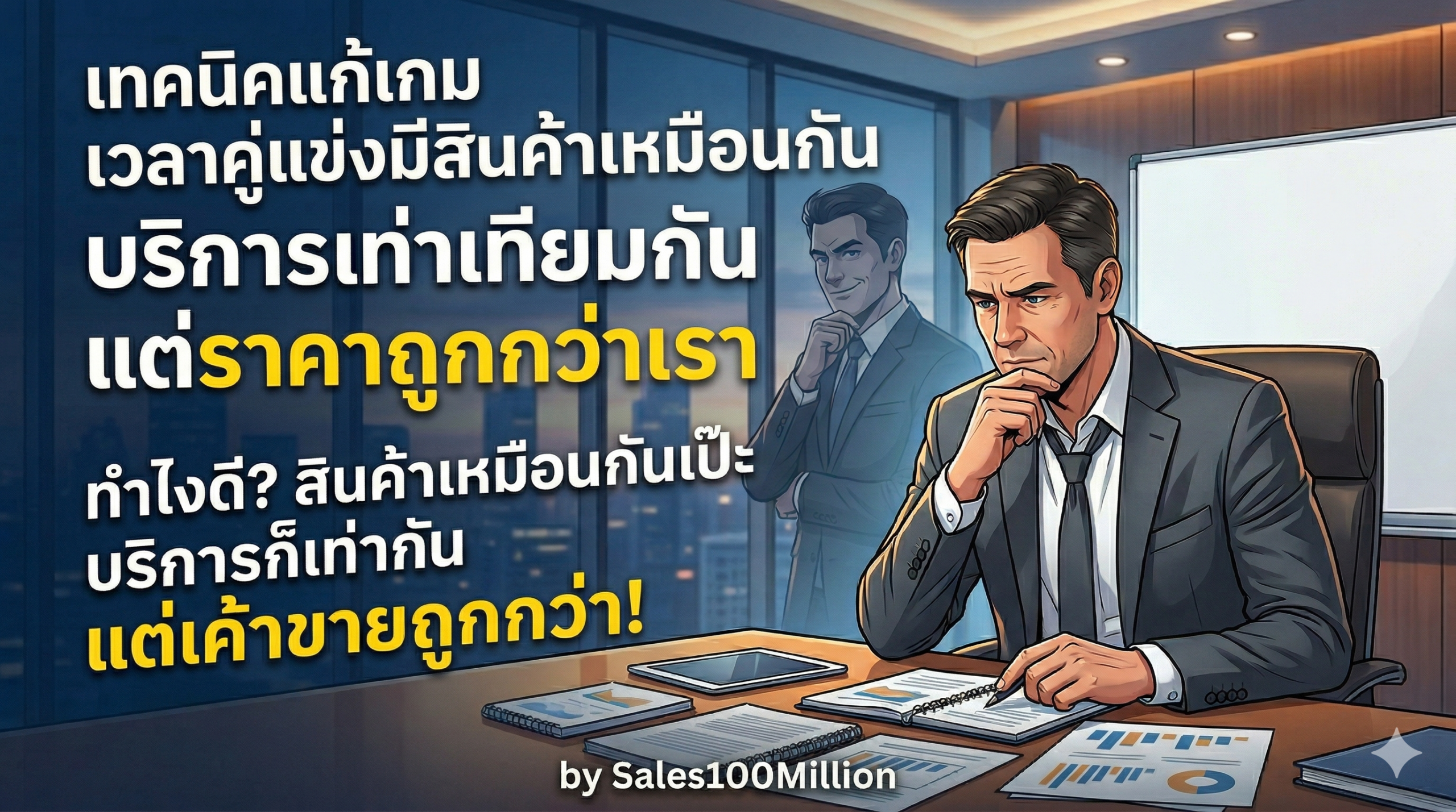 เทคนิคแก้เกมเวลาคู่แข่งมีสินค้าเหมือนกัน บริการเท่าเทียมกัน แต่ราคาถูกกว่าเรา