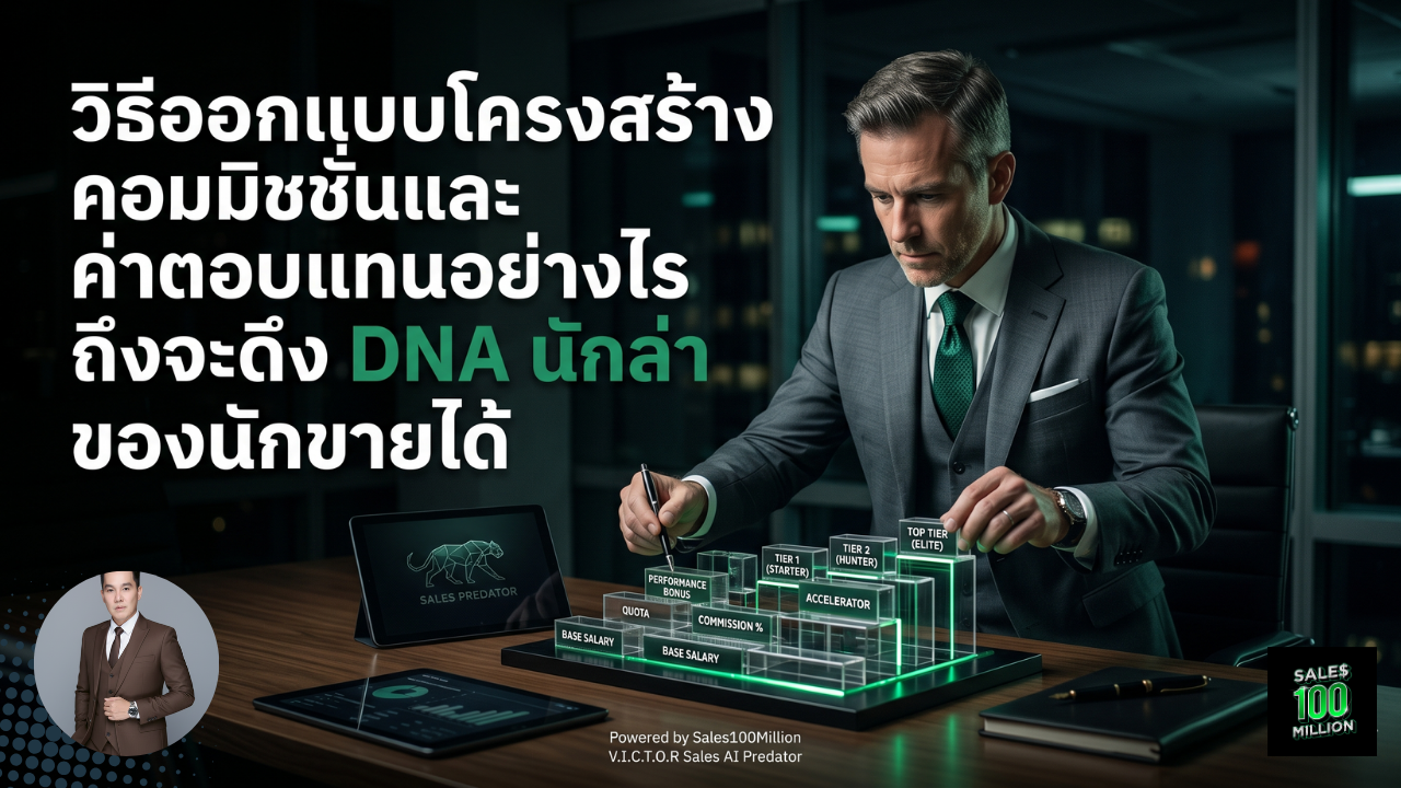 วิธีออกแบบโครงสร้างคอมมิชชั่นและค่าตอบแทนอย่างไร ถึงจะดึง DNA นักล่า ของนักขายได้