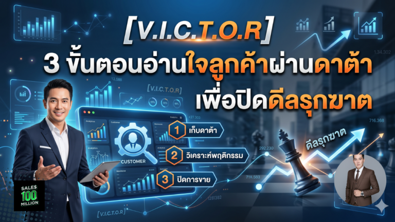 [V.I.C.T.O.R] 3 ขั้นตอนอ่านใจลูกค้าผ่านดาต้า เพื่อปิดดีลรุกฆาต