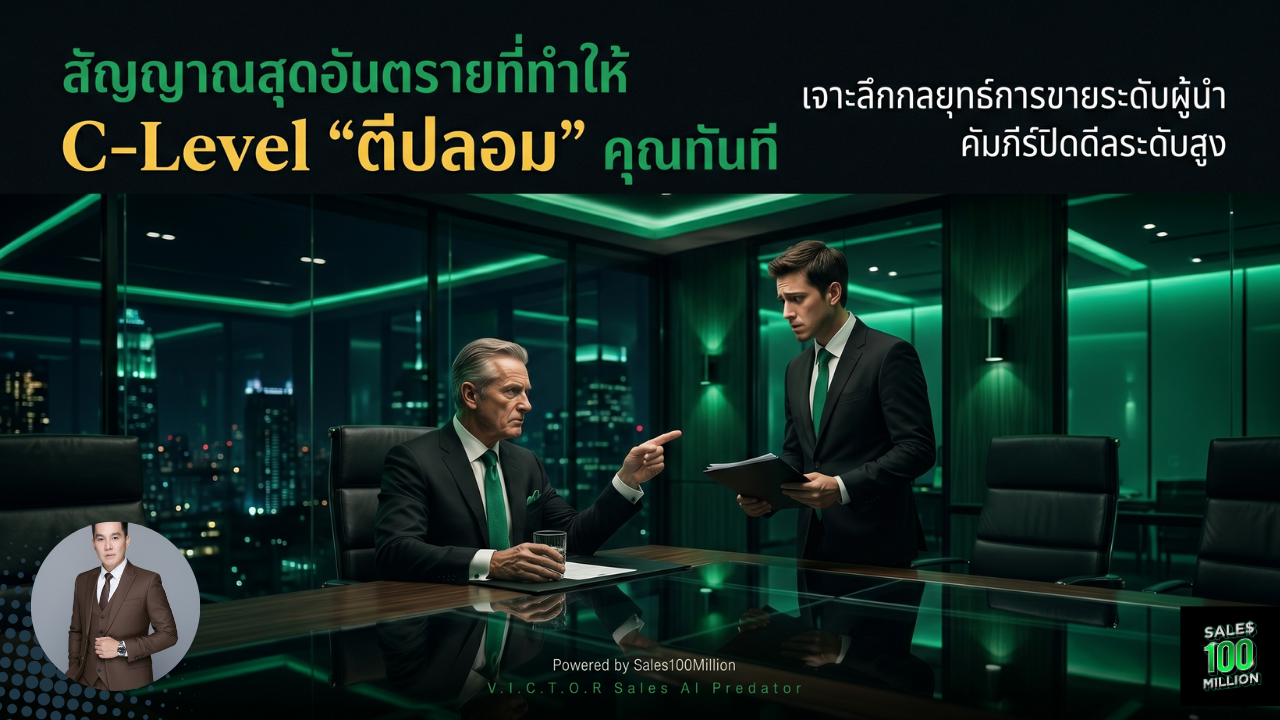 สัญญาณสุดอันตรายที่ทำให้ C-Level “ตีปลอม” คุณทันที