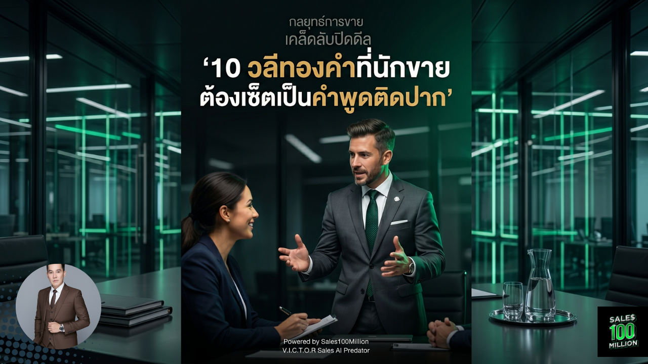 10 วลีทองคำที่นักขายต้องเซ็ตเป็นคำพูดติดปาก