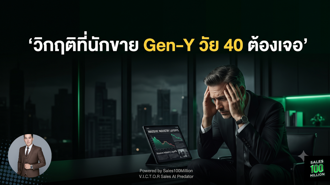 วิกฤติที่นักขาย Gen-Y วัย 40 ต้องเจอ