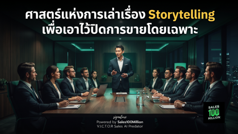 ศาสตร์แห่งการเล่าเรื่อง Storytelling เพื่อเอาไว้ปิดการขายโดยเฉพาะ