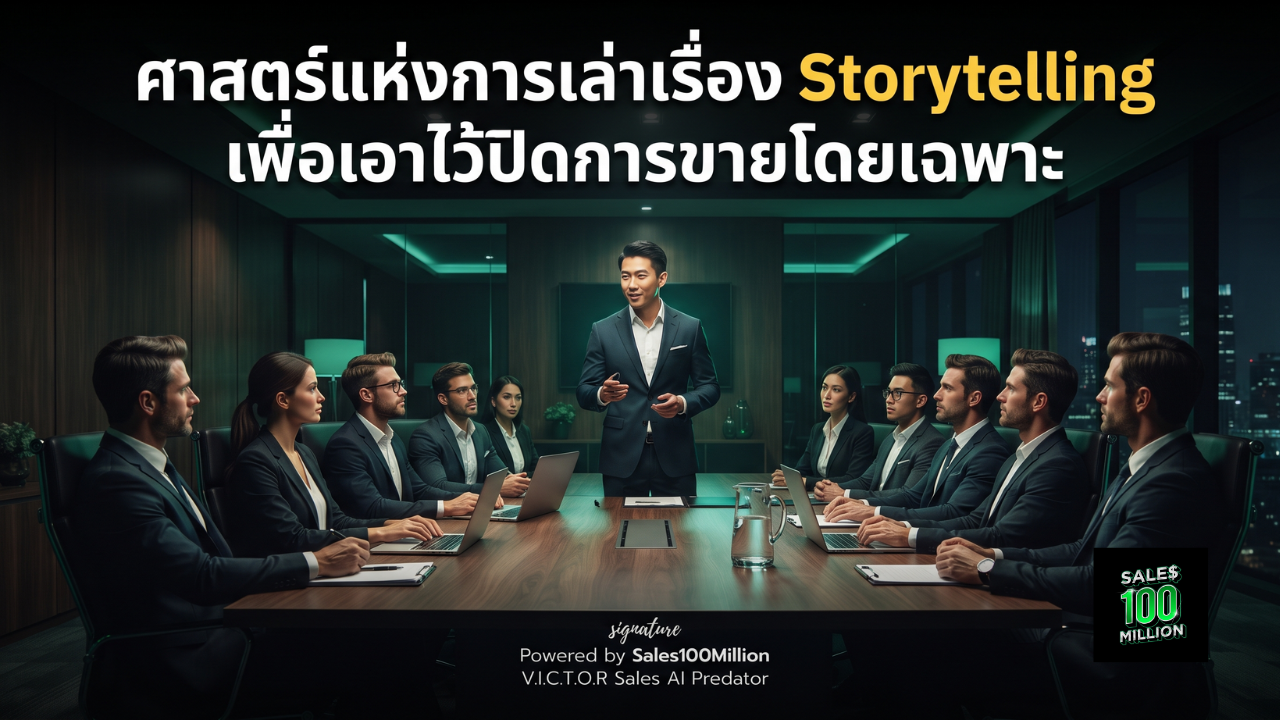ศาสตร์แห่งการเล่าเรื่อง Storytelling เพื่อเอาไว้ปิดการขายโดยเฉพาะ