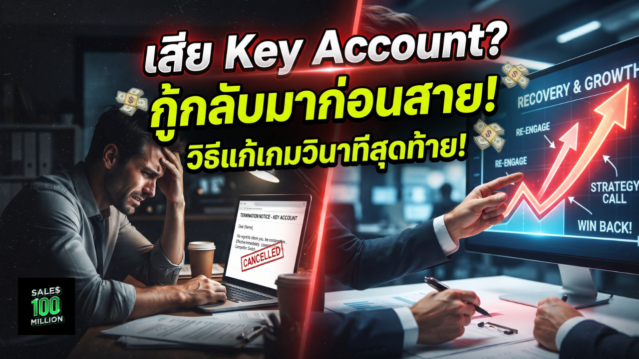 ลูกค้า Key Account เปลี่ยนเจ้าไปซบคู่แข่ง นี่คือวิธีแก้เกมในวินาทีสุดท้ายก่อนที่จะเสียพวกเขาไป 💸💸